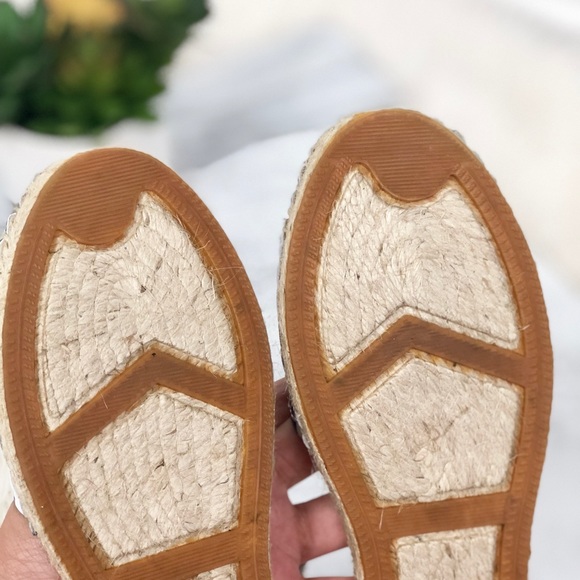 Kate Spade striped navy blue espadrilles sandals - Picture 4 of 4